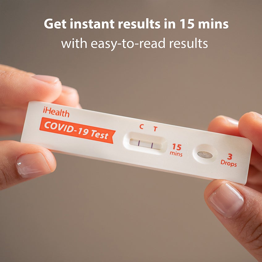 iHealth COVID-19 Antigen Rapid Test, FDA EUA Authorized At-home Self Test [2 tests/pack]
