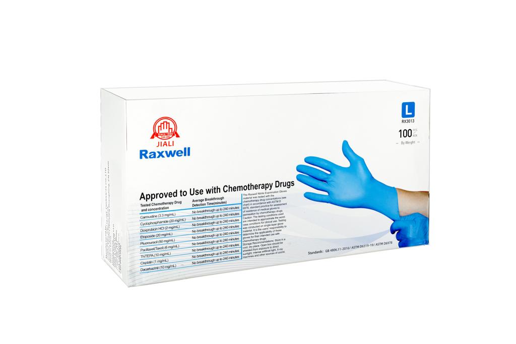 RX PRO Blue Nitrile Gloves - 1,000 Case Count, 4 Mil Thick